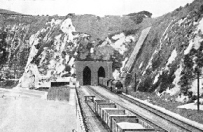 The tunnel beneath Shakespeare Cliff near Dover