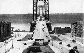 THE MANHATTAN SIDE approaches to the George Washington Bridge 