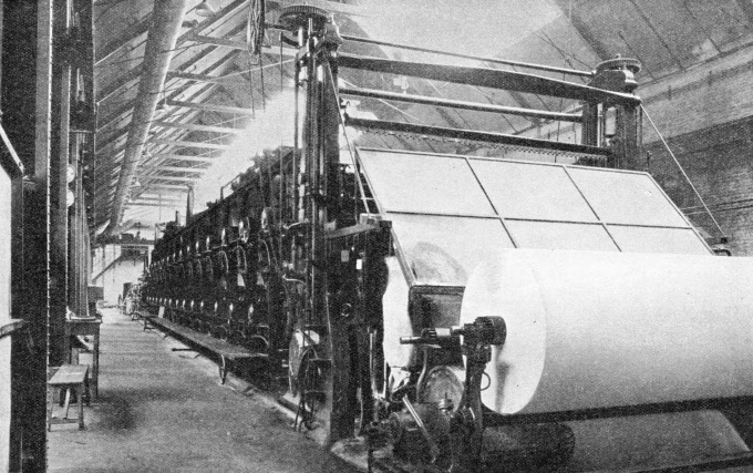 THE MACHINE DRYING SECTION of the Imperial Paper Mills