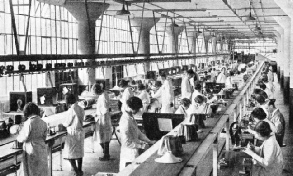 ASSEMBLING LOUDSPEAKERS in a modern radio factory