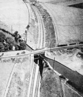 CANAL, RAIL AND ROAD cross one another in one place at Hanwell