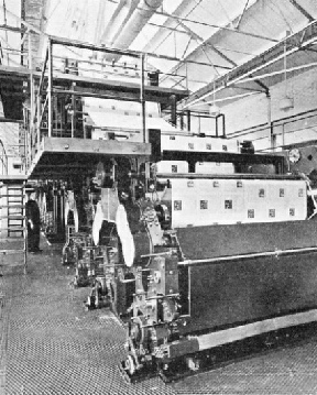 THE THREE TIERS of one of the enormous printing presses at the Park Royal Works