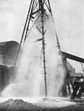 A GUSHER OF WATER from a true artesian well at Slough