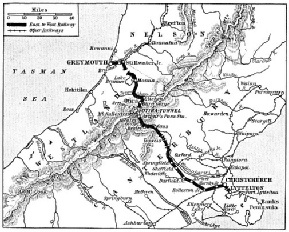 FROM COAST TO COAST runs the railway which includes the great Otira Tunnel