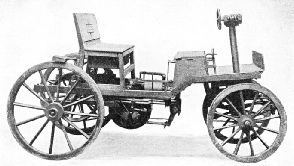 ONE OF THE FIRST PETROL-DRIVEN CARS. It is said to have been built by Siegfried Markus, of Vienna