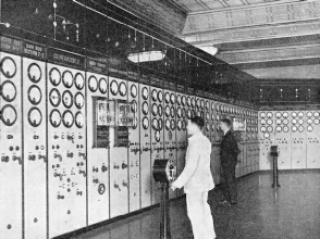 The main control board in Battersea Power Station