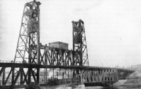 THE BRIDGE OPEN FOR VEHICULAR, PEDESTRIAN, AND TRAIN SERVICE