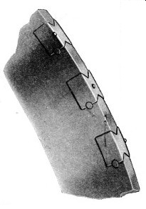 EDGE OF A DIAMOND CIRCULAR SAW for cutting stone