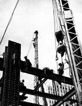 IRONWORKERS have extremely dangerous jobs perched on the steel frame of a skyscraper