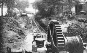 steel cables used to haul the Silurus into an upright position