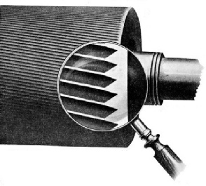 ACCURATE FLUTING of a roll used in the breaking processes