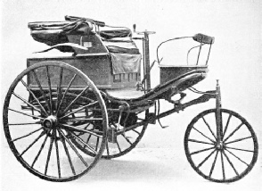 A BENZ CAR OF MORE ADVANCED DESIGN, built in 1888