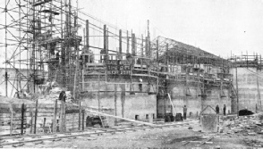 MOVING FORMS were used to build these silos for cement at West Thurrock