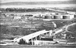 GIANT OIL TANKS AT HAIFA