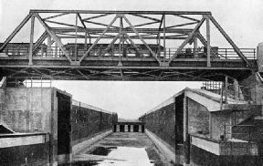 ONE OF THE FOUR LOCKS on the Juliana Canal