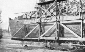 A WAGON running on rails on the Overland Canal