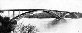 THE TWO STEEL SPANS of the West Bridge, across Lake Malar