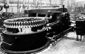 PHOSPHOR-BRONZE WORM WHEEL for the steering gear of a large liner