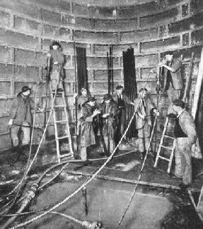 THE CEMENTATION PROCESS in use during the sinking of the vertical shaft at Liverpool