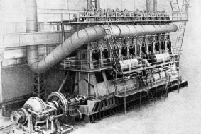 FROUDE DYNAMOMETER testing a 16,500 bhp diesel engine