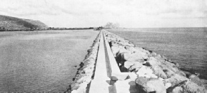 THE COMPLETED MAIN BREAKWATER at Haifa