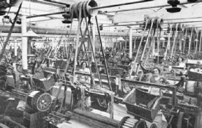 AUTOMATIC COTTON LOOMS are among the most amazing machines in industry