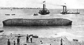 After the launch of the iron cylinder containing the obelisk known as Cleopatra’s Needle