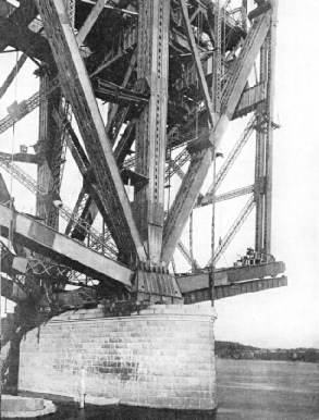 THE NORTHERN PIER of Quebec Bridge