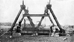 THE HOPKINS BRIDGE is extensively used by the Royal Engineers