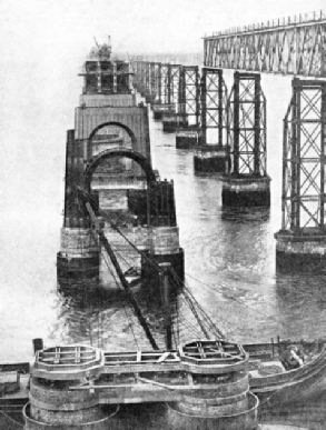 FOUNDATIONS FOR THE SUPERSTRUCTURE of the piers for the new Tay Bridge