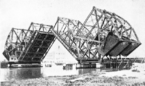 ONE OF THE LARGEST DOUBLE-BASCULE BRIDGES IN THE WORLD