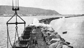 THE BREAKWATER FROM RAS-EL-KERUM, Palestine