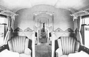 IN A FIRST-CLASS COACH of the LNER “Coronation”