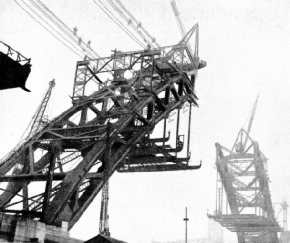 HALF-ARCHES were built out from either bank of the Tyne until they met in midstream