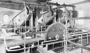 BEAM ENGINES operate six pumps in No. 1 Pumping House at Sudbrook