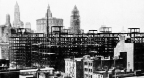 SKELETONS OF STEEL for flats on the East Side of New York