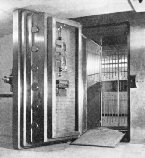 The main entrance door of the London Safe Deposit