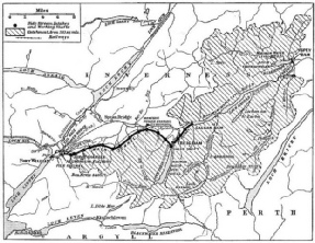 A CATCHMENT AREA OF 303 SQUARE MILES is tapped by the Lochaber Power Scheme