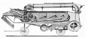 SECTIONAL VIEW OF A THRESHING MACHINE