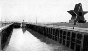 THE FIRST LOCK on the White Sea-Baltic Canal at Soroka