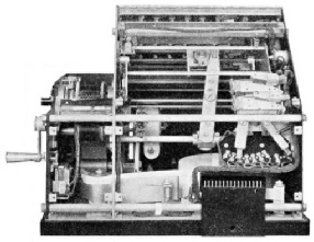TICKET ISSUING APPARATUS with cover removed