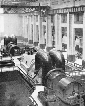 The main turbine hall at Battersea Power Station