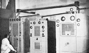AMPLIFYING STAGES of the Marconi-E.M.I. vision transmitter