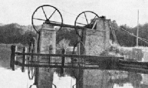 ROPE WHEELS, driven by a water wheel on the Overland Canal