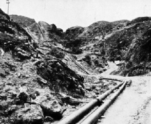 THE PIPE LINE from the oilfields to Abadan in Iran