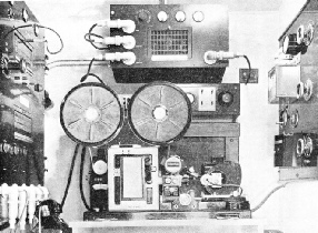 INTERIOR OF A MOBILE RECORDING UNIT as used for production of news reels 