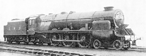FITTED WITH A DOME in 1937, No. 6202, the "turbomotive", has slightly altered in appearance since it was built in 1935