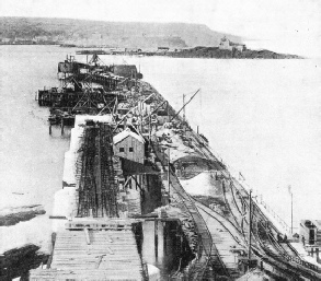 Work on the foundations of the Forth Bridge