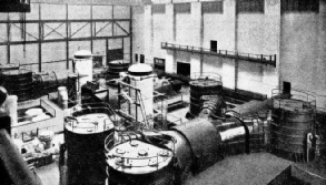 the turbine room of the State Line Power Station.