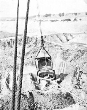 THE BUCKET OF A DRAGLINE